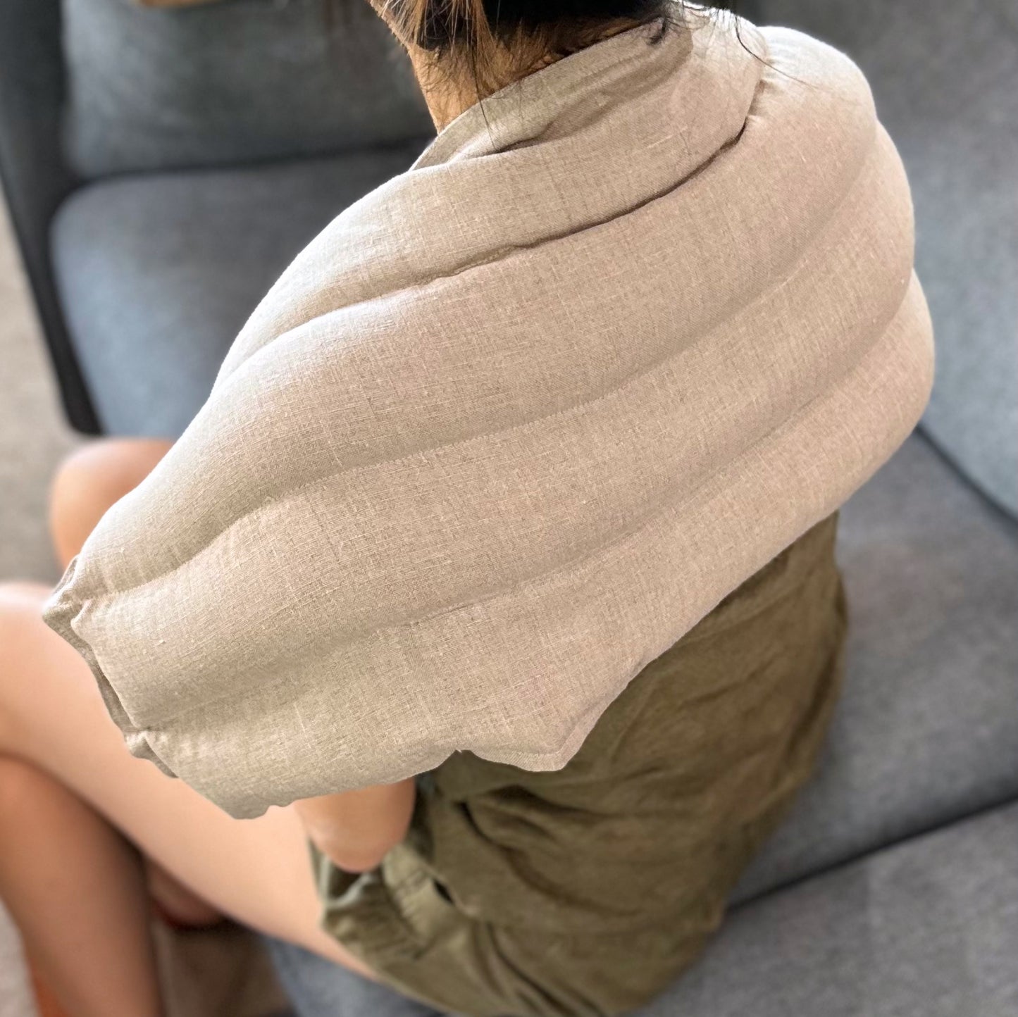 Linen Full Body Heating Pad (27"x12")
