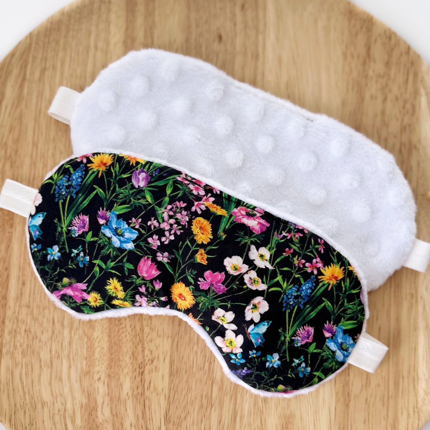 Mary Black Cotton Sleep Mask