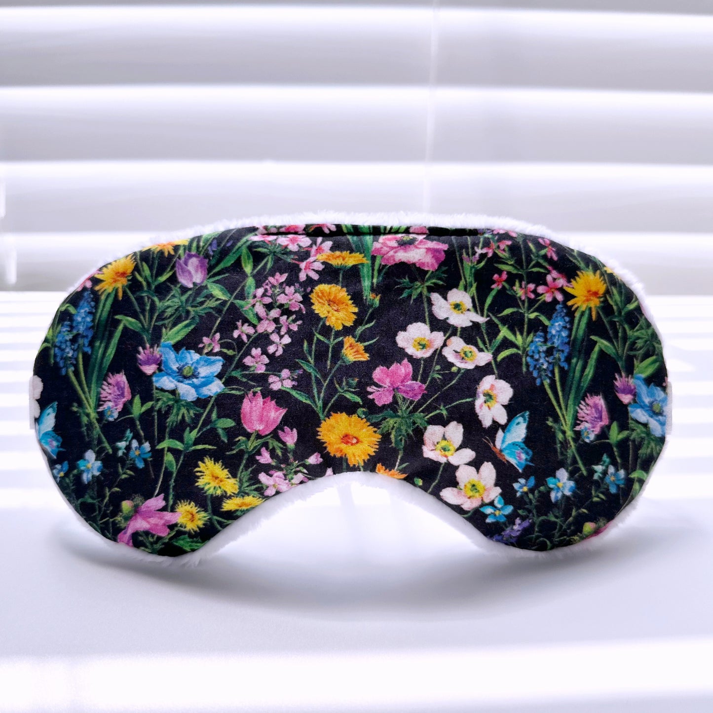 Mary Black Cotton Sleep Mask