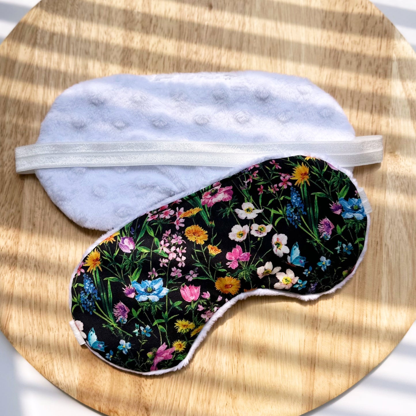 Mary Black Cotton Sleep Mask