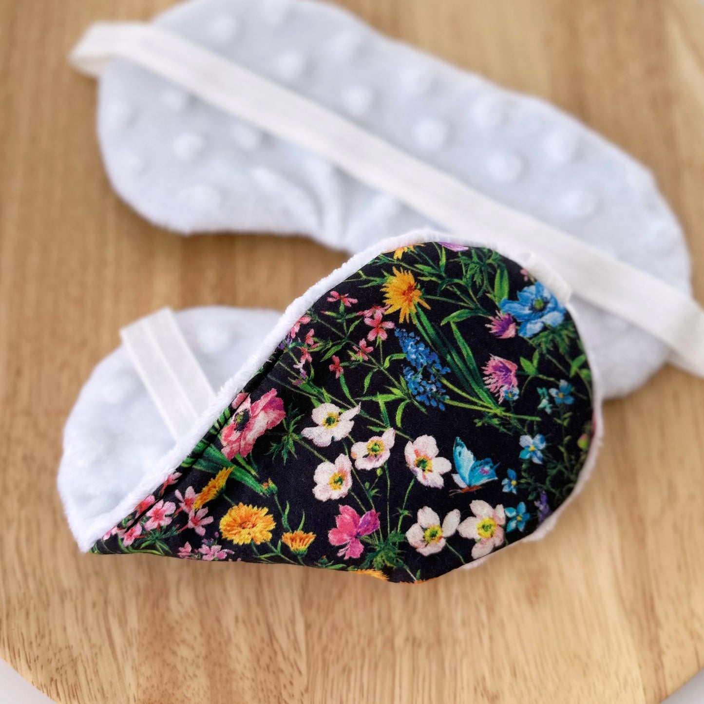 Mary Black Cotton Sleep Mask