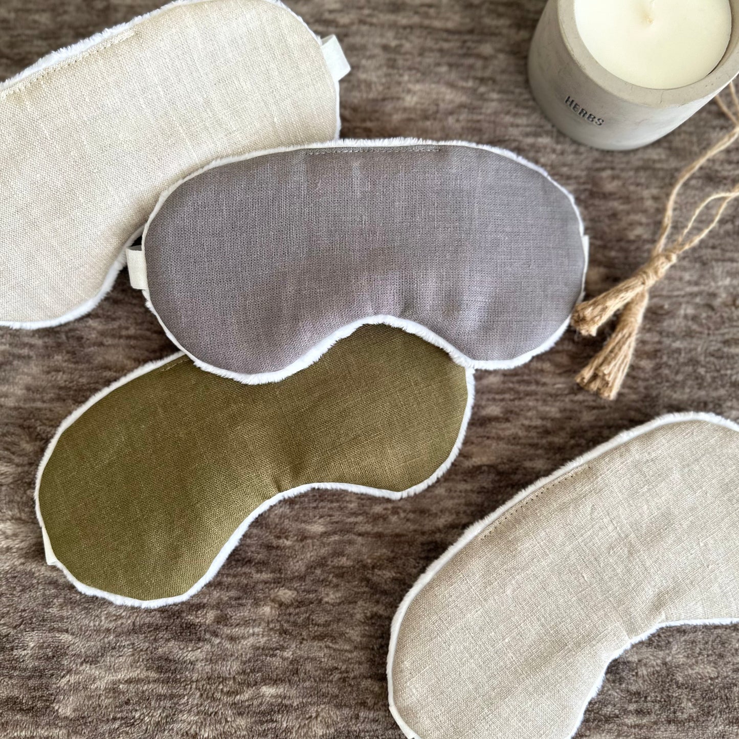 4 Layer Pure Linen Sleep Mask